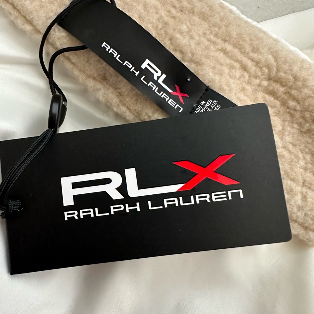 Polo Ralph Lauren RLX Golf Chic Cream Athletic Fleece Jacket Women’s Size Small - Picture 7 of 9